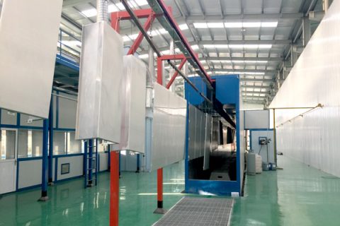 噴塑設備廠家｜粉末噴涂鋁單板工藝特點